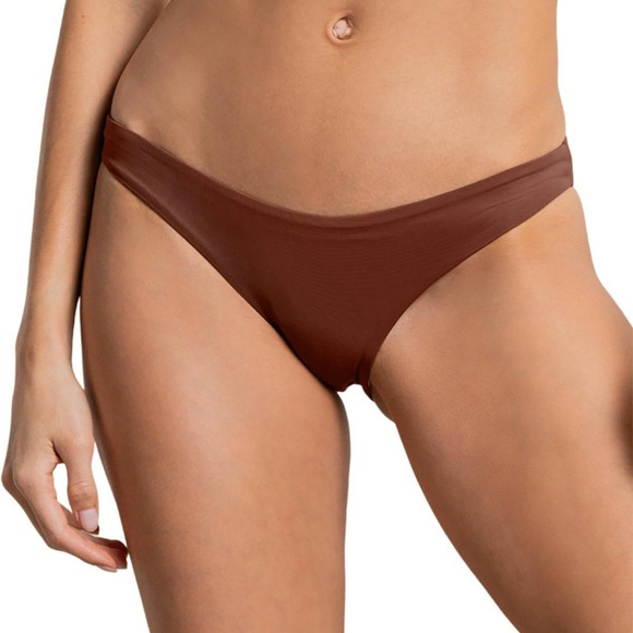Maaji REVERSIBLE Long Line Triangle Bikini Top & Flirt Thin Side Bikini Bottom - Picture 4 of 6